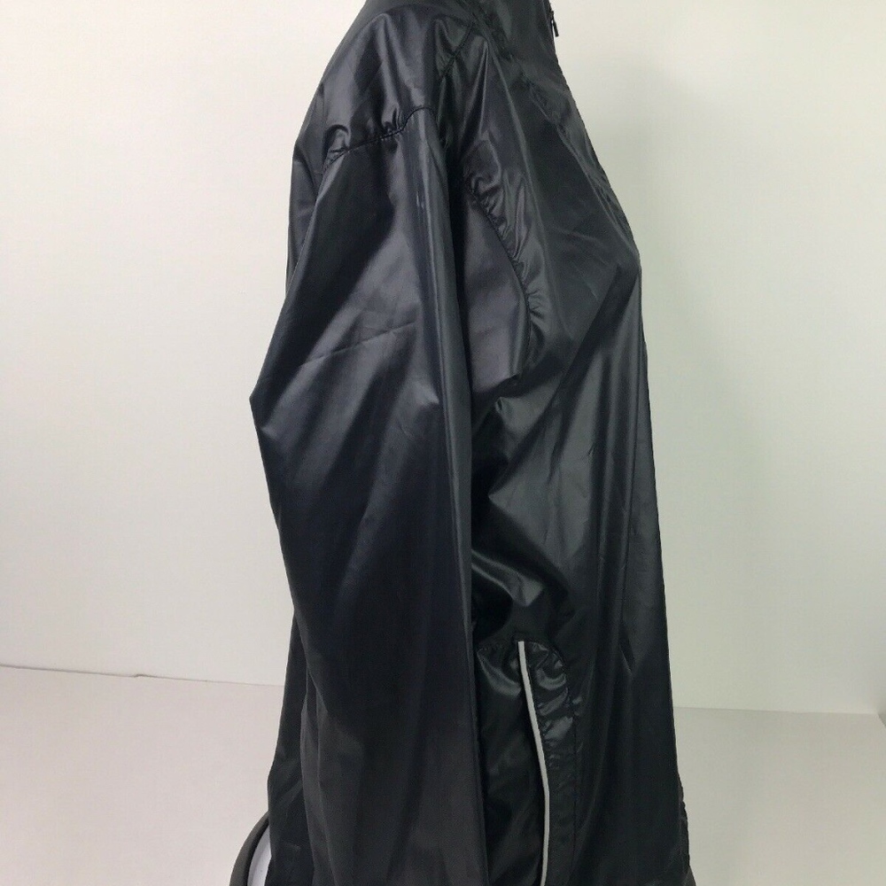 Nike Running Solid Black Windbreaker Jacket L - image 6